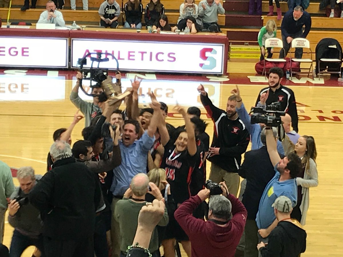 thebraco's tweet photo. From #sleeper to MIAA div III basketball state champs. Proud mom! Yay team Watertown raiders! Yay Devon! https://t.co/xEAdim8sf0