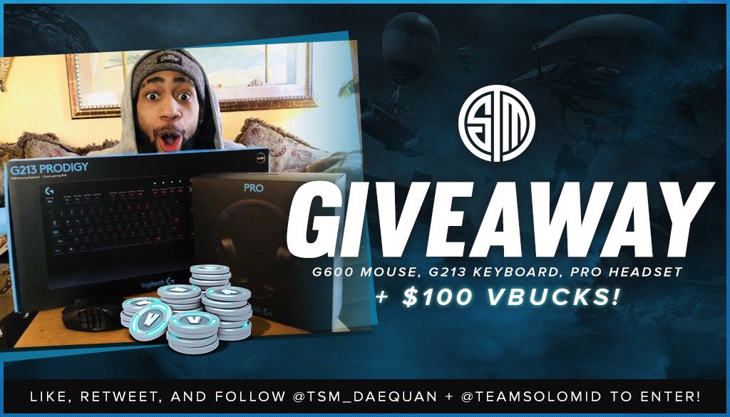 Everybody always asking about what peripherals I'm using. So guess what!? I'm about to hit you guys with something nice from @LogitechG ! To Enter the Giveaway, Like, Retweet and Follow me as well as @TeamSoloMid