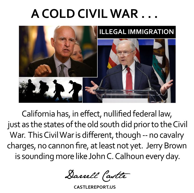 cnstitutionprty's tweet photo. https://t.co/WfG81mzA3K

THE #CastleReport: Darrell Castle talks about the lawsuit by the Department of Justice against the State of California seeking to reverse certain California laws that are in conflict with Federal immigration laws.

#SanctuaryState #IllegalImmigration https://t.co/RlMCafMSj0