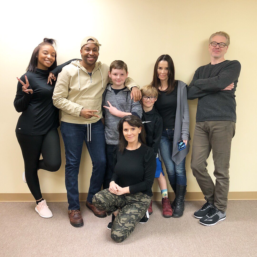 TaylorReeanna's tweet photo. Fun times with these guys! #AngelsInRocketField the movie coming soon! #MeetTheCast @traychaney @pamelajperrine @NunziTweets @Tajonyx https://t.co/zK6W0ThYsM