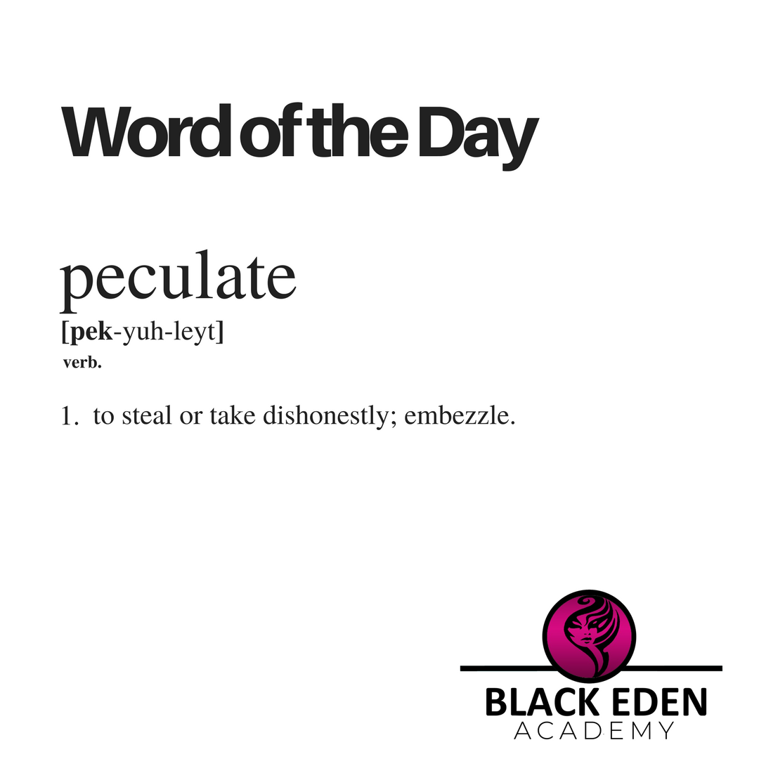 SashaRavae's tweet photo. Today's word is...“Peculate”. #rp #share #blackedenpublications #wordoftheday #creativequality
https://t.co/YlDffPT3ER https://t.co/bdr1WdX30L
