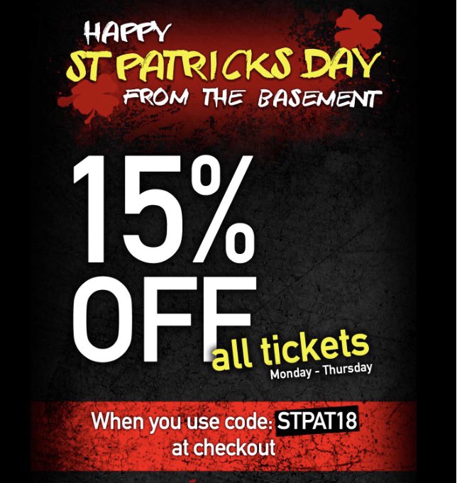 thebasementER's tweet photo. Are you l u c k y enough to escape? 💀🍀🇨🇮 #LosAngeles #LALife #LosAngelesLiving #ThingsToDoInLA #LasVegas #SinCity #VivaLasVegas #ThingToDoInVegas #EscapeRoom #EscapeGame #Horror #SerialKiller #EdwardTandy #March #Saturday #WeekendVibes #StPatricksDay #StPattysDay #Lucky https://t.co/blPoWwNiaQ