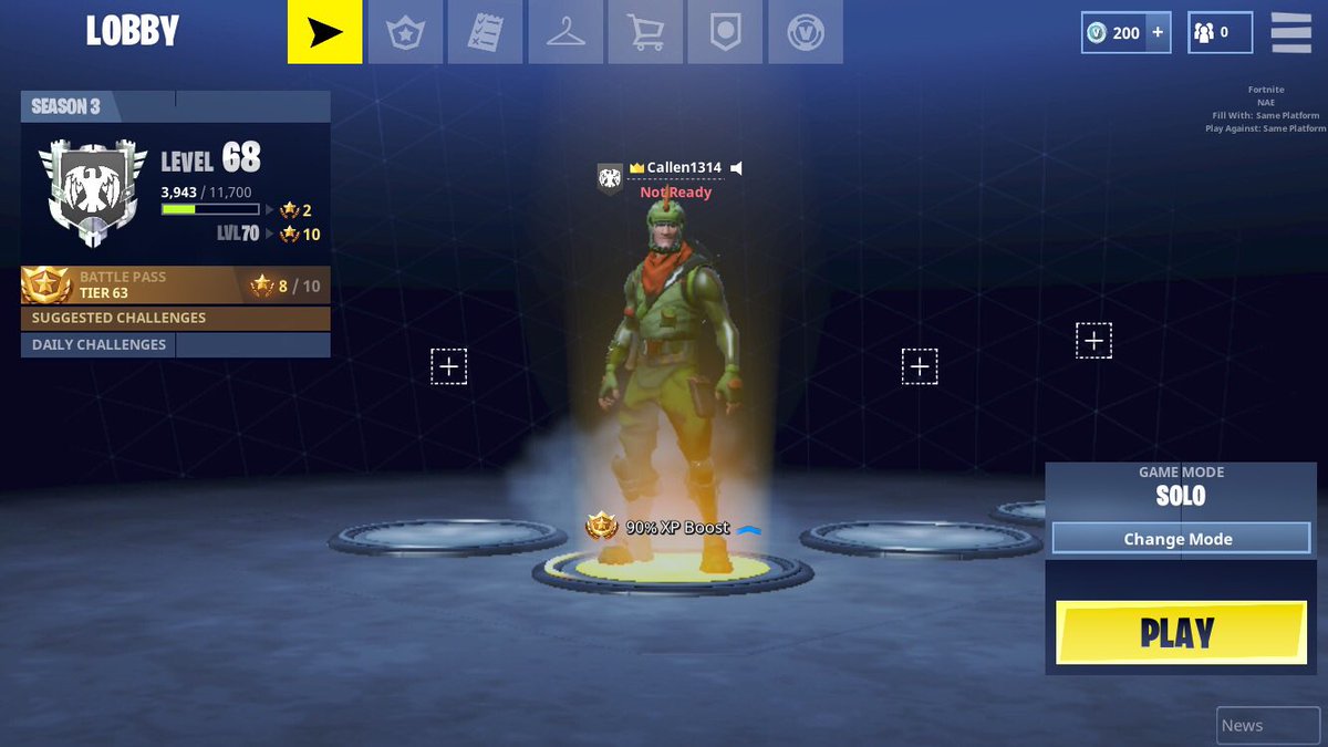 Callen1314's tweet photo. Just got my @FortniteGame mobile invite baby! https://t.co/OUWAHZ3bka