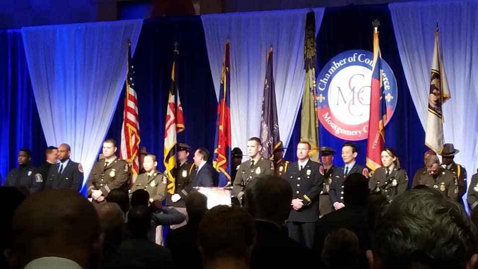 NepCol attended "Meet the Chiefs" ceremony honoring public safety officials in Montgomery County, Maryland. We are glad to support and honor the brave women and men who are risking their own lives to protect and save us.