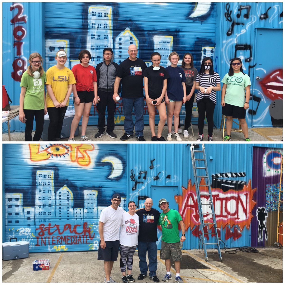 SciGuyRulz's tweet image. Such an honor to work w/ so many amazing @StrackKISD kids! Yesterday, got a call to see the awesome graffiti art my @nhs_njhs students did for cloudbreakcreative.com - even got to tag the wall! @conflenti @jason__ovalle @KleinISD @KPRC2Owen @KPRC2 #promise2purpose  #STRACKChamps