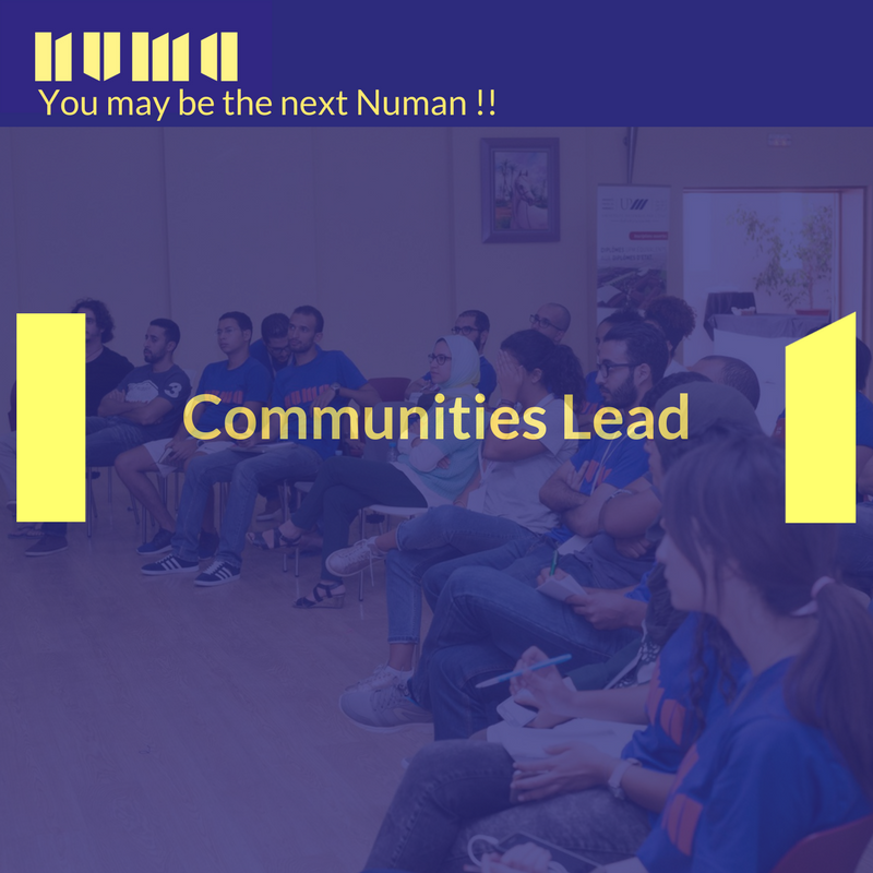Numa est en plein recrutement !! 
Devenez notre prochain " Communities Lead" en cliquant sur le lien dessous. 
#Numarecrute hub.numa.co/jobs/398 
#Numa_Casablanca 
#emploi
#recrutement