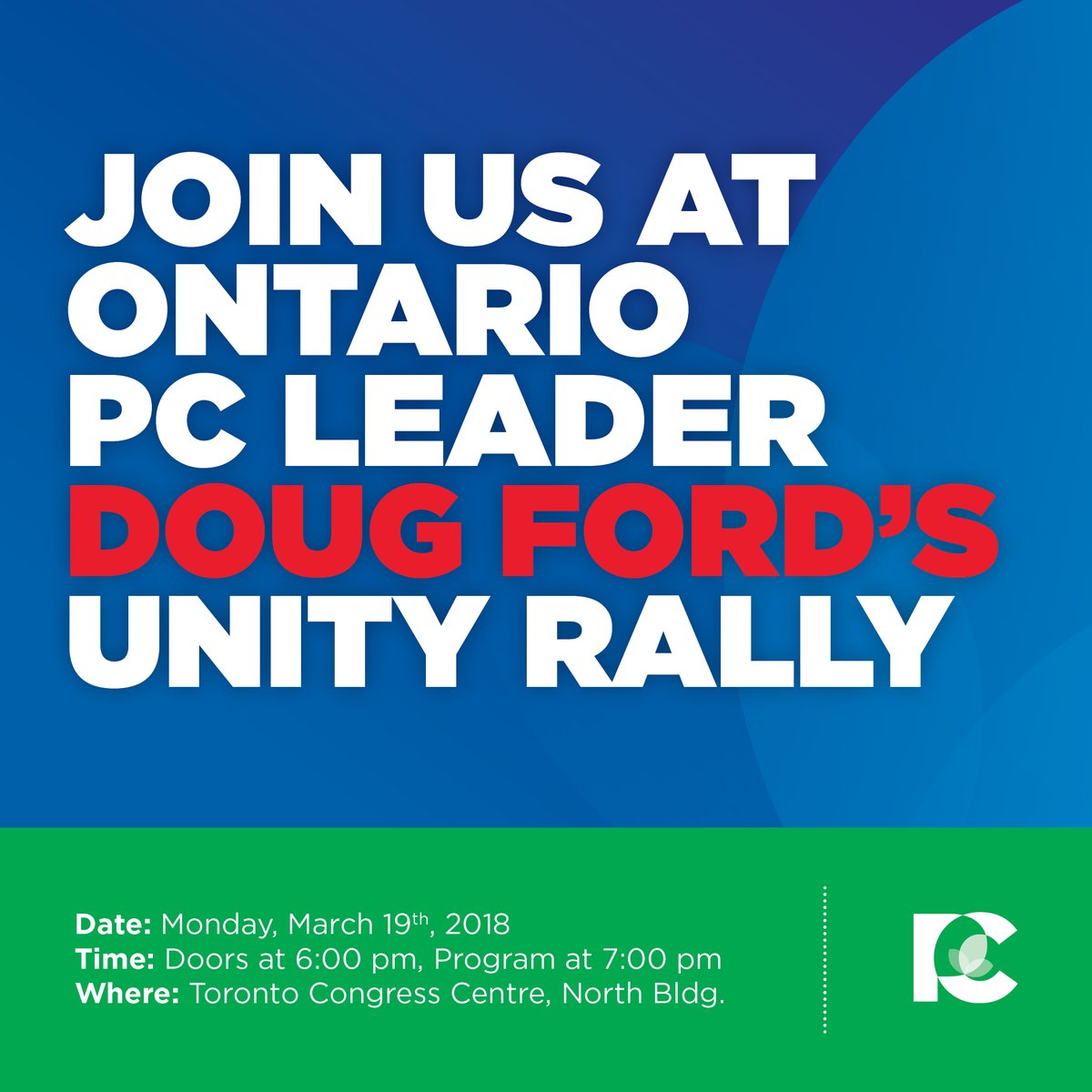 It is so important for us to come & show our support for Doug Ford and make the #UnityRally the biggest rally in Ontario's modern history.
There's nowhere else that I'd rather be than in this great crowd.
Let's force the media to show just how #FordStrong #FordNation is!
#onpoli