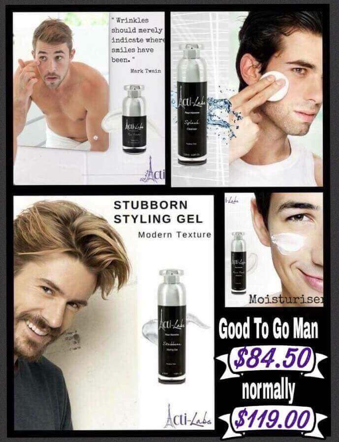 acti_melodi's tweet photo. GOOD TO GO MAN
CAD  $84.50
Contains: Splash Cleanser, Eye Candy, Face Food, Stubborn Styling Gel. https://t.co/oYbUO6DpfE
