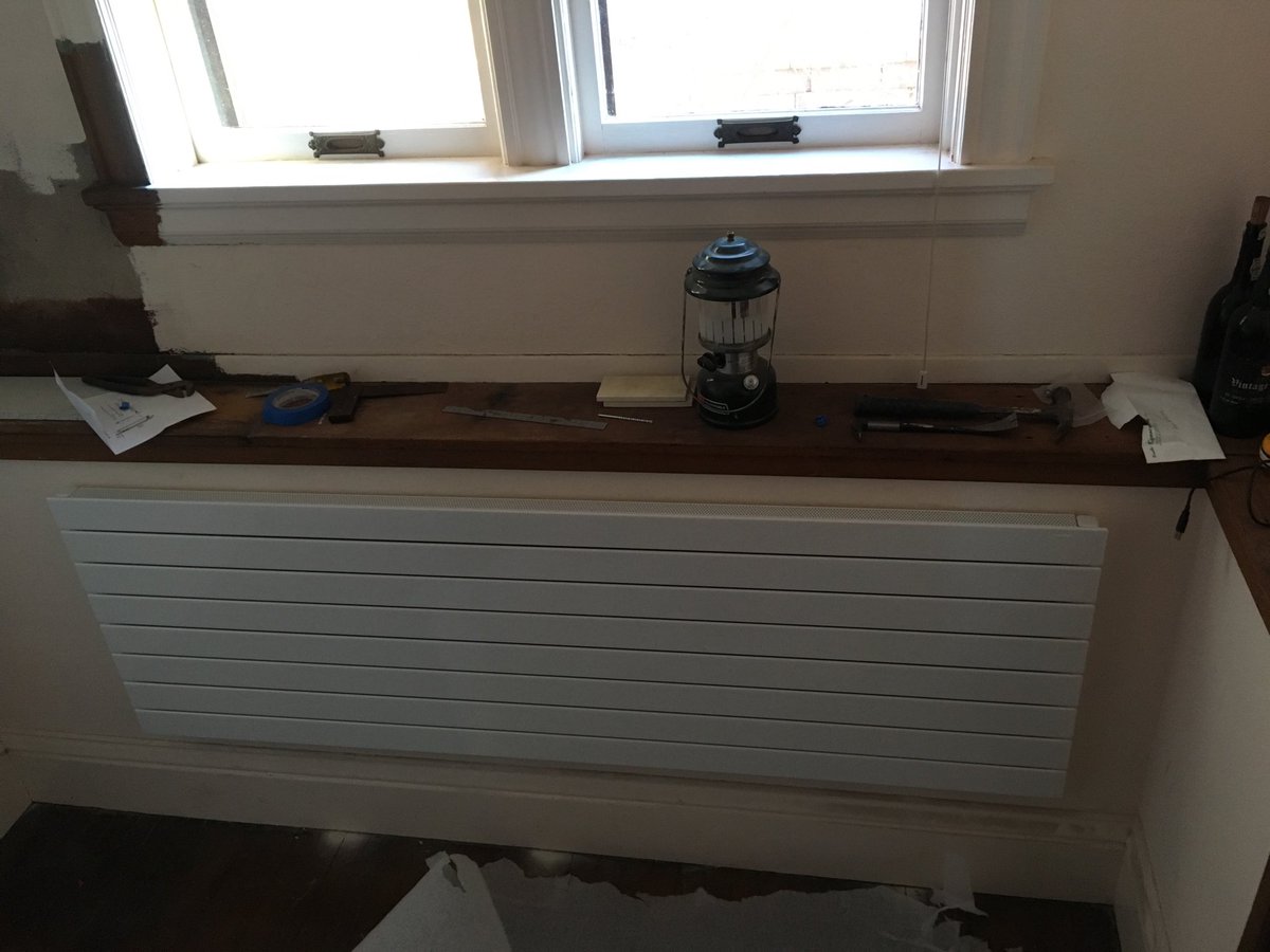 115ElyPlace's tweet photo. Our shiny new #runtal radiator sneaks well into the stair landing and we are looking forward to cozier winter next year! Modern Victorian? https://t.co/zQliQVI0ux