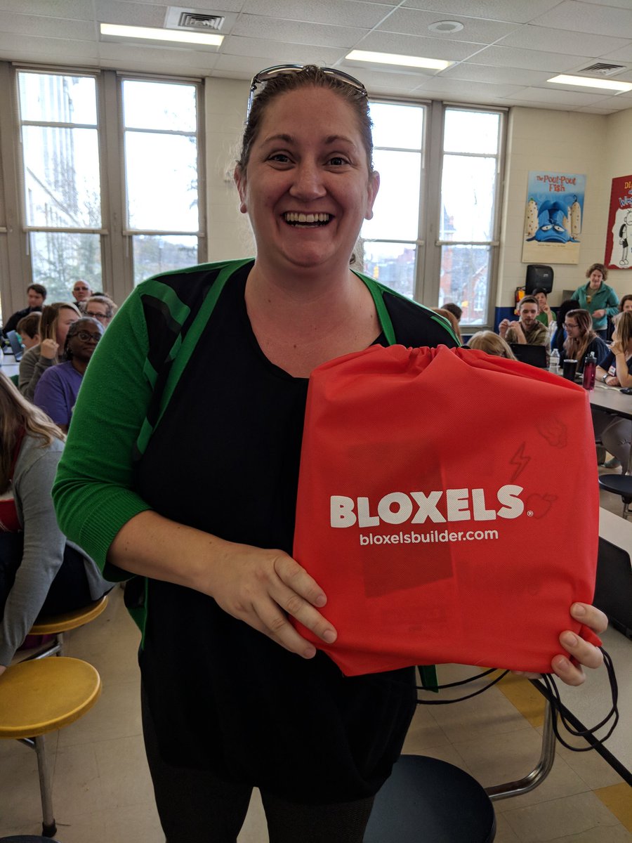 Thank you @bloxelsbuilder for supporting #edcampAVL! @HFE_Franklin is super excited!