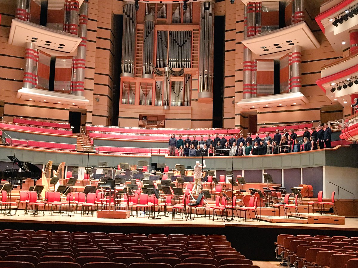 Today was pretty special. The @unibirmingham University Singers on stage at Symphony Hall conjuring up wonders for #DebussyFestival @TheCBSO with Simon Carrington. Gorgeous sounds & good French diction to boot! A privilege to work with them.