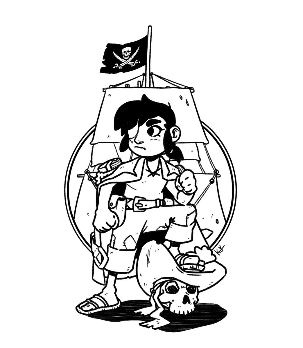 KevinLennertz's tweet photo. It’s a kidd pirate—! #pirate #pirates #comic #comics #characterdesign #illustration #drawing #art #design https://t.co/SdZroW7Nx2