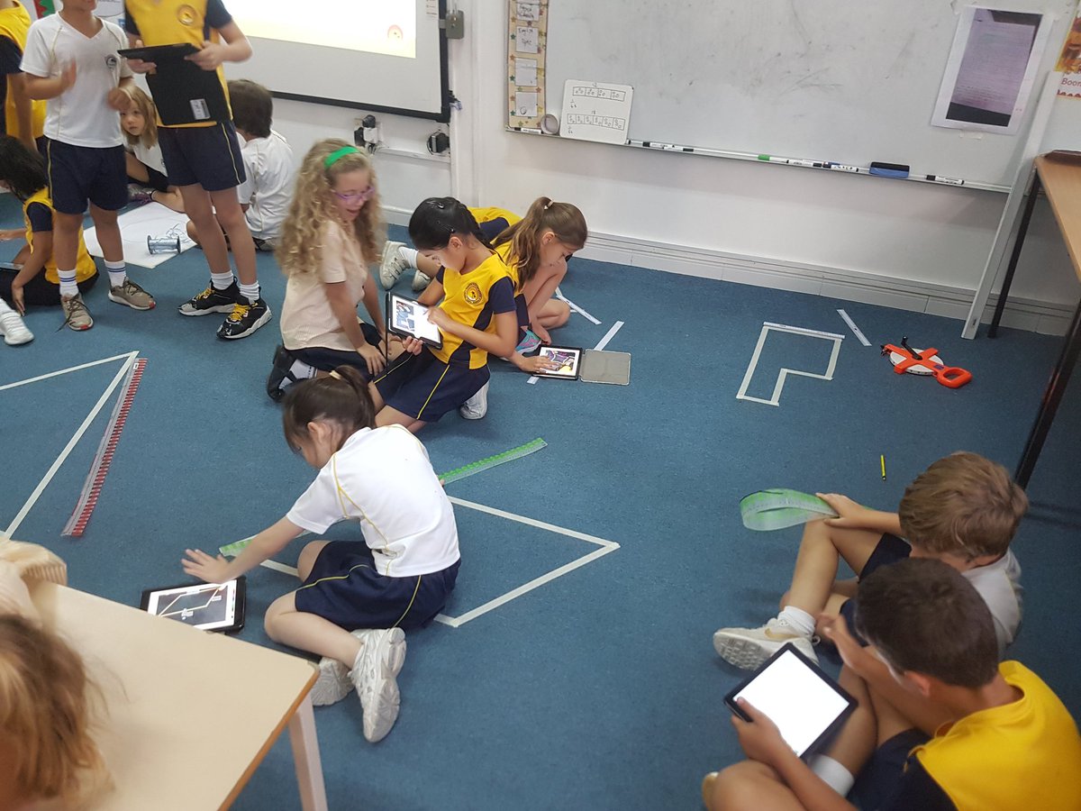 Horizon_Year3's tweet photo. Today the children investigated the perimeter of these shapes. Converting successfully between centimetres and millimetres. #HorizonMaths #PracticalMaths https://t.co/o4I06GSX6P