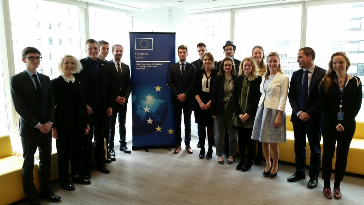 nmunreg's tweet photo. Preparations are going on ;) On Wednesday we started our stay in New York by visiting de Permanent Mission of the European Union to the UN. Thank you for the very interesting talk!
@EUatUN @TheOfficialNMUN @AuswaertigesAmt https://t.co/pSnrKM63eQ