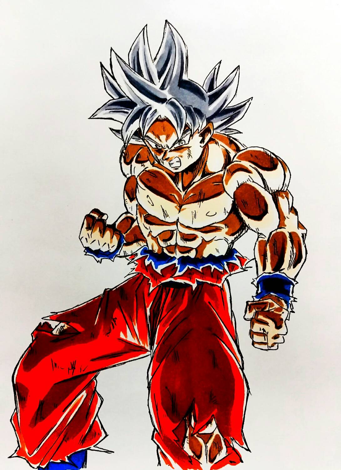 かこい 今週のドラゴンボール超 身勝手の極意悟空vsジレン サイヤの日イラストはまた別に描きます T Co Djnqnnwo5f Twitter