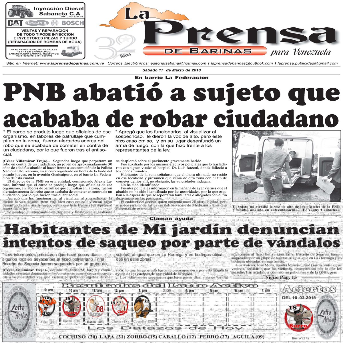 La Prensa de Barinas (@laprensabarinas) on Twitter photo 