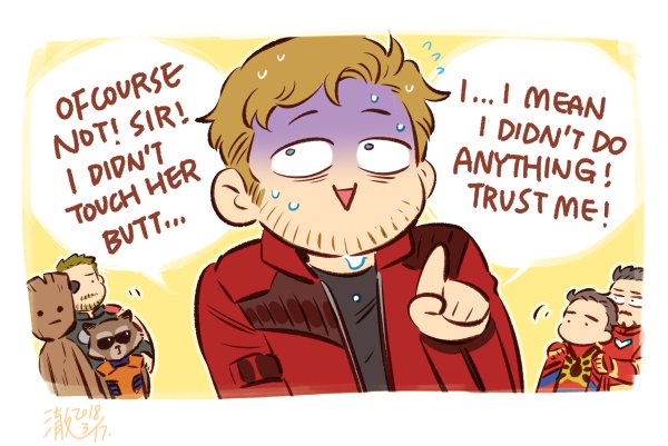 #InfinityWar #StarLord Bless you, Star Lord? 