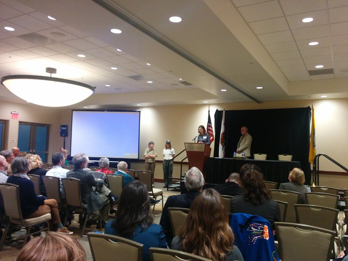 OGormanEmily's tweet image. Cindy Ott presents #ASEH2018 outreach prize to Urban Rangers art collective including Jenny Price et al.