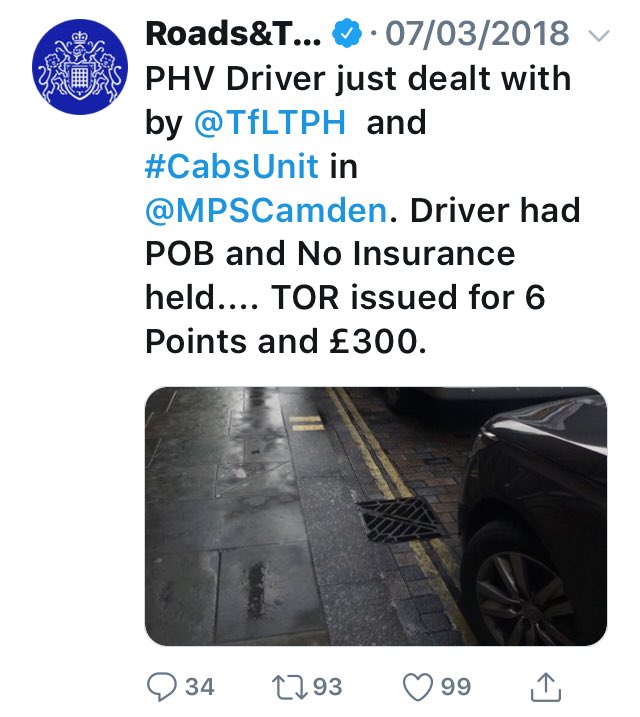 PaulDDDaughters's tweet image. Suspected #minicab tout arrested in #soho after providing false details to #Cabsunit following vehicle stop. 
Real identity in custody reveals an extensive #criminal history including convictions for touting.
Driver charged to Court for no licence or #insurance. Vehicle seized 👇