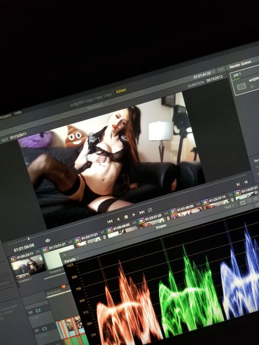 Sneak peek! Guess what I'm working on tonight? @AudreyLaVey #punk BJ scene! Coming soon to @ManyVids<a href="/tag/porn"class="tags"><span>#porn</span></a><a href="/tag/punk"class="tags"><span>#punk</span></a><a href="/tag/editing"class="tags"><span>#editing</span></a><a href="/tag/manyvids"class="tags"><span>#manyvids</span></a>