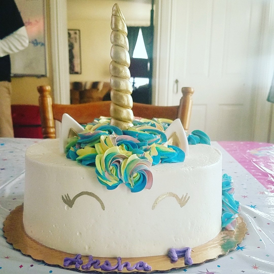 Ahsha birthday cake!  Happy 7th my love