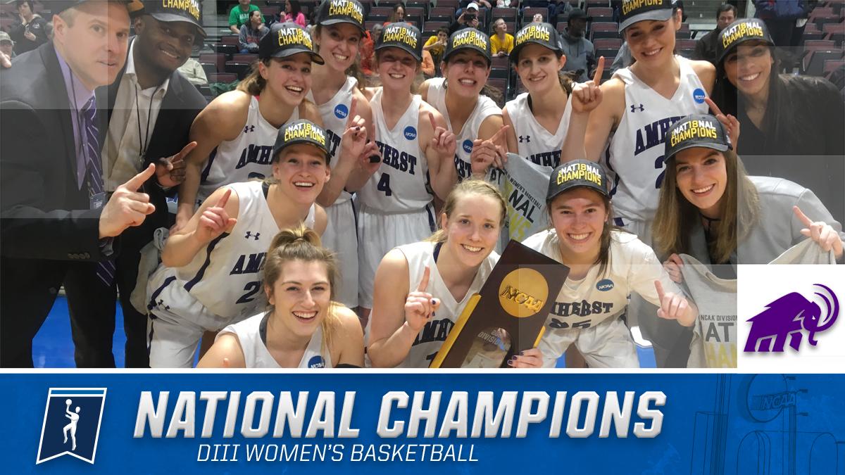 🏀 The Amherst College Mammoths finish the year 33-0! Congratulations to the 2018 Division III Women's Basketball National Champions! 🏆 @AmherstSports