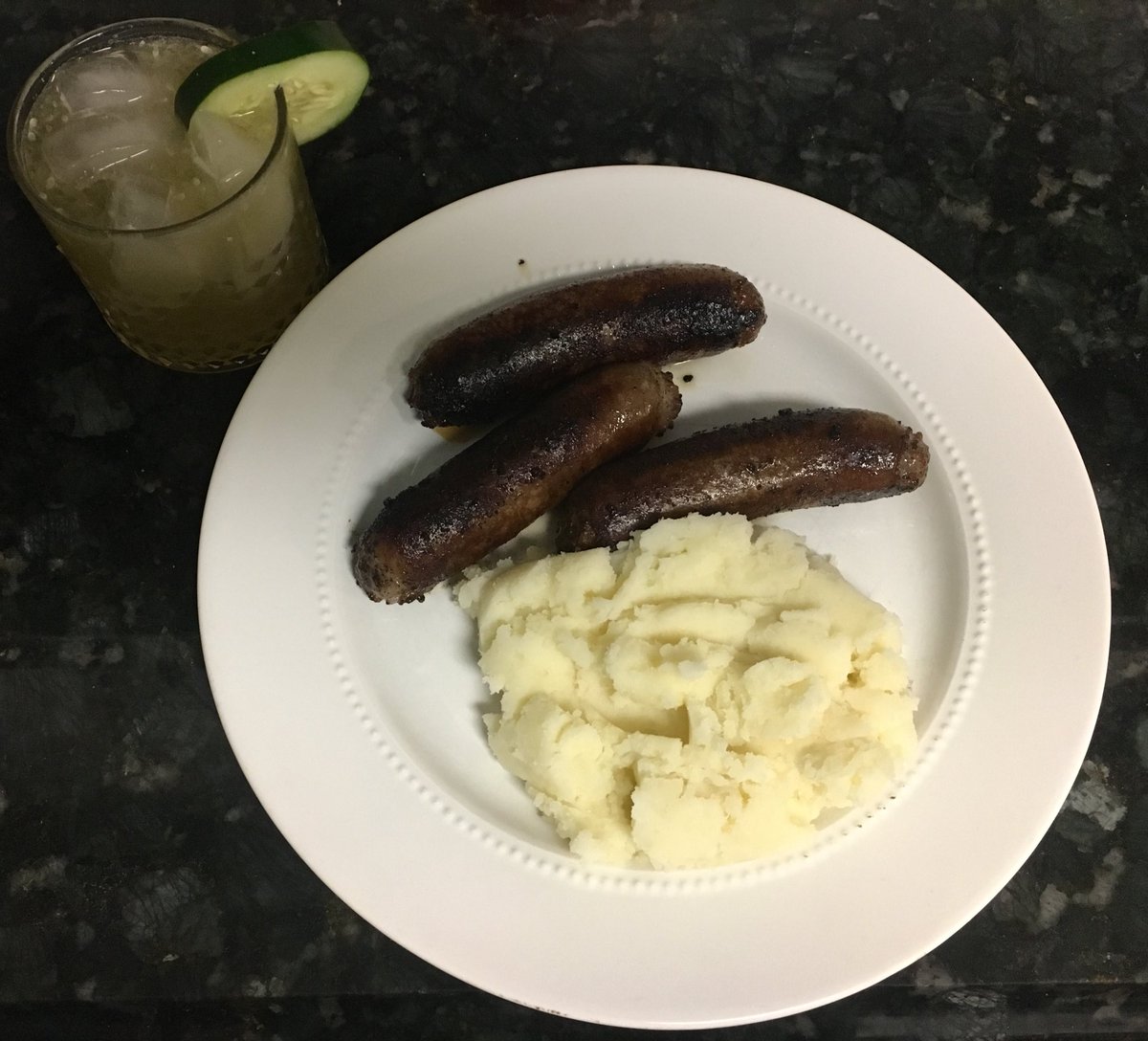 oklahungry's tweet photo. St. Patrick's day is a stay in to go out later for us. None the less we were not left oklahungry. Bangers and mash plus an Irish maiden cocktail gave my Irish okie spirit a right o'pot of gold in the tummy! https://t.co/uzBgfFvwLn