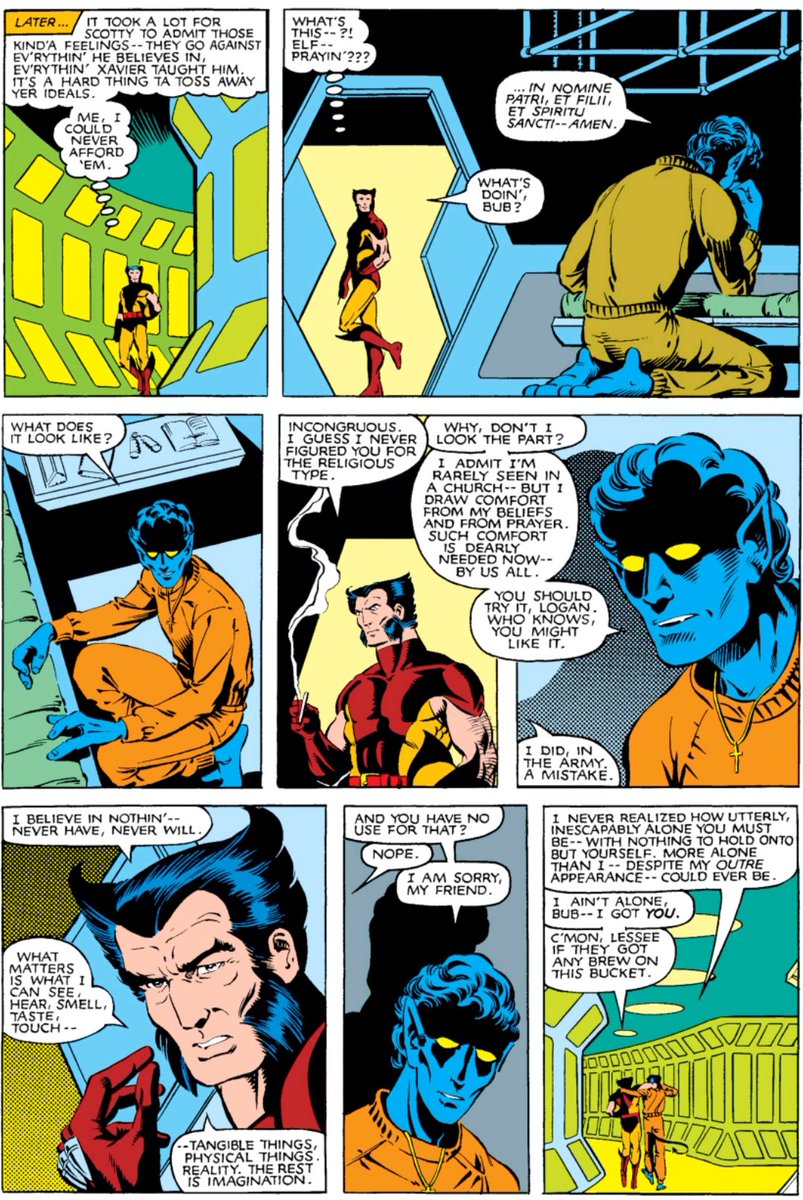 ComicsXF's tweet photo. This friendship right here. This is peak X-Men https://t.co/cxX2QMKScO