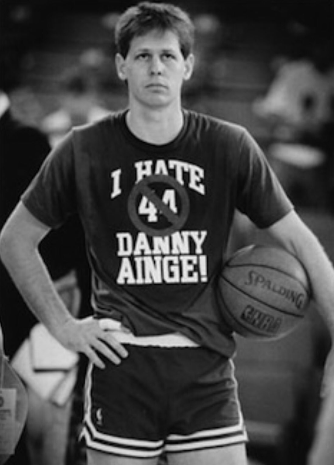 Happy birthday to Danny Ainge! Never forget when he wore an \"I Hate Danny Ainge\" shirt. Classic. 