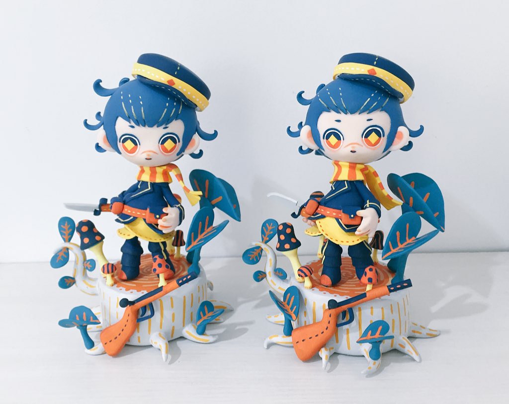 尾形百之助 ,杉元佐一 「ゴールデンカムイの杉元のフィギュア作った
片方は来週誕生日の妹へのプレゼント 」|conomiのイラスト