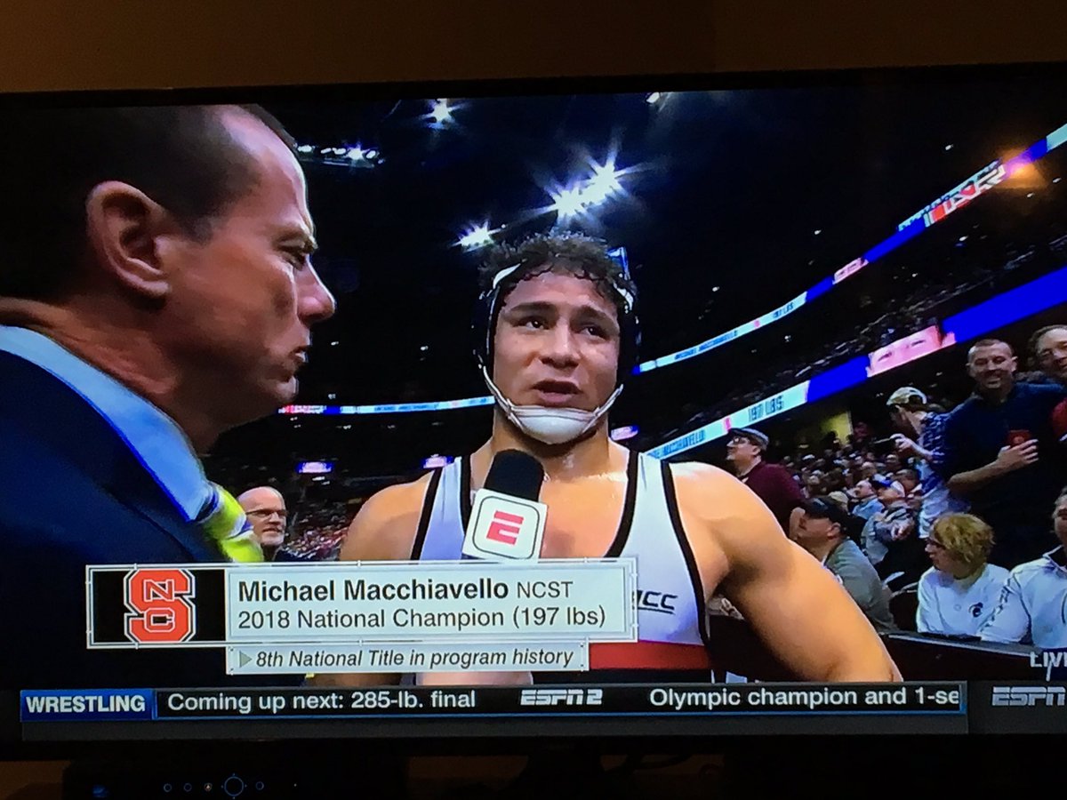 Congrats <a href="/mike_macch/">Mike Macchiavello</a> on being a National Champion.  What a great season and career@PackWrestle . Proud of you.  #Aof1  <a href="/AIAUTC/">utc</a>