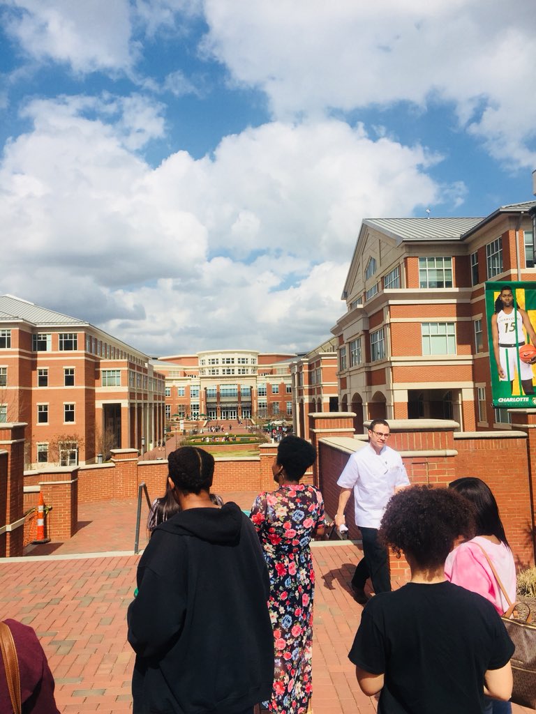 eesmithhigh's tweet photo. On a recent trip to UNC-Charlotte, our Juniors were very impressed with  all the school and Queen City has to offer. The Admissions &amp; Student Guide staff were so prepared &amp; professional. They know that “Excellence is Standard” too. @EESHSCounseling @unccharlotte #classof2019 https://t.co/PfI9KVz4Vb
