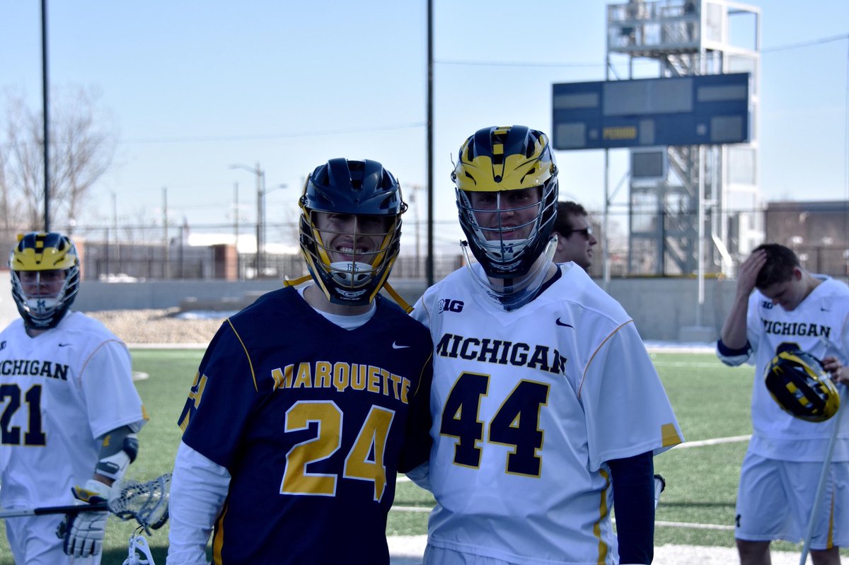 EdinaLacrosse's tweet image. Two Edina Lax alum (Ted Goltzman ‘14 and Luke Cohen ‘17) competing at the Division 1 level. Great to see!