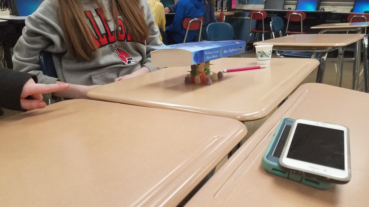 MrsSmall1137's tweet photo. Some unplugged building a strong foundation activities went better than others.  Most groups eventually were successful.  #ejshspanthers @elwood_hs https://t.co/8kuJ6ioLkS