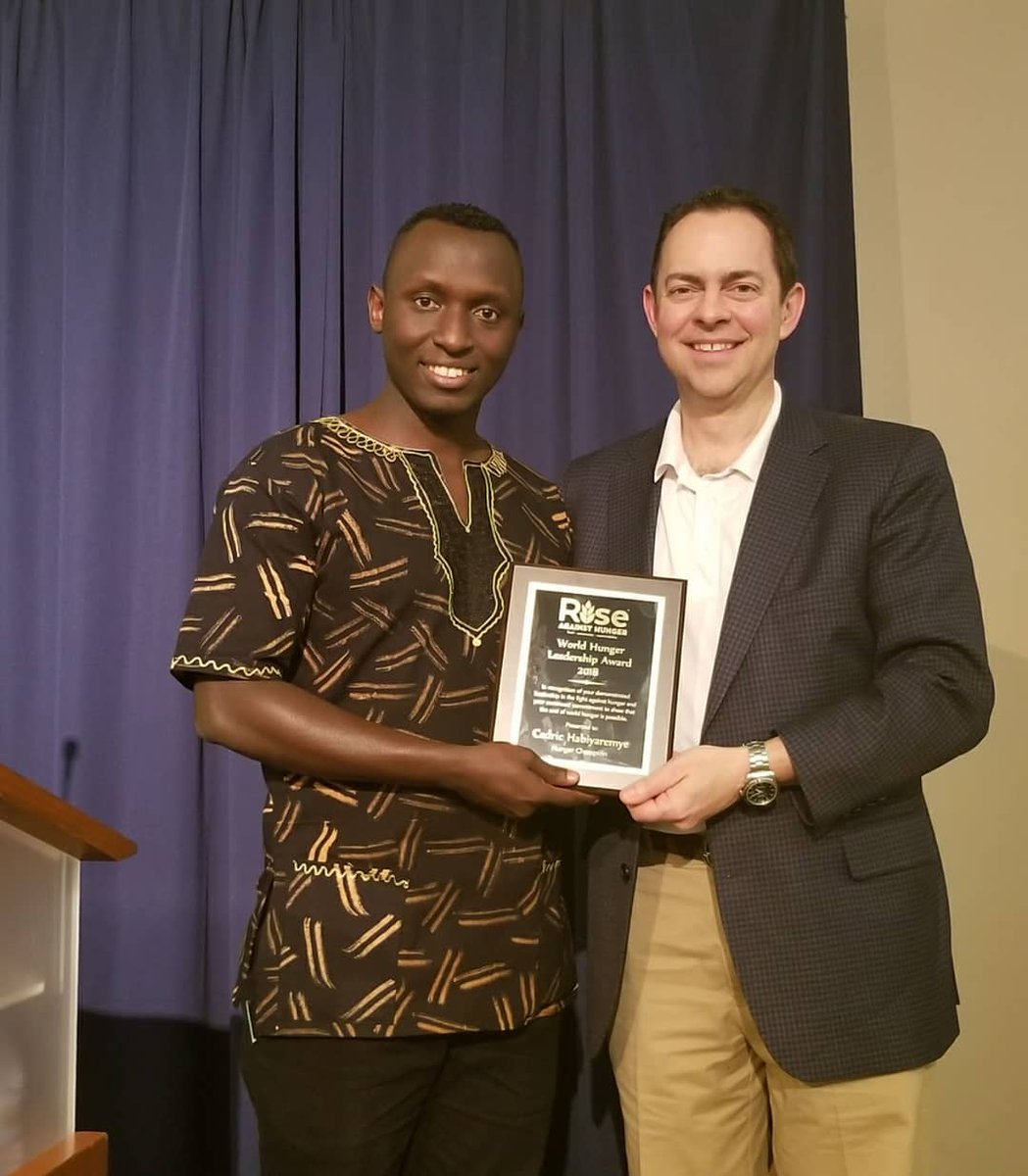 DrCedric_H's tweet photo. I am extremely honored to receive a such prestigious award. This is for you all who have crossed my path along the way. #WorldHungerLeadershipAward 2018, #UFWH #foodsecurity #ZeroHunger #dreamcometrue #Rwanda #hungerfighters #hungerchampion #GoCougs #WSU https://t.co/aWnpa0zWD0