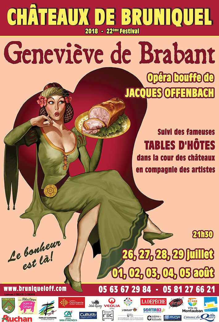 FrankThezan's tweet photo. Geneviève de Brabant - Opéra Bouffe de Jacques offenbach - Bruniquel - Festival 2018 https://t.co/DXH22HPGmx