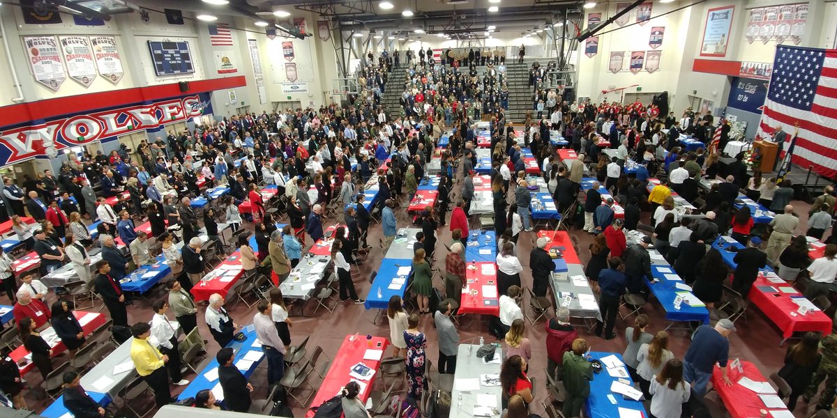 #kinghighremembers 2018 was inspiring. Thank you to all of the participating #Veterans , students, teachers and volunteers! #rusd #MLKwolves <a href="/gdmlk/">GDMLK</a>