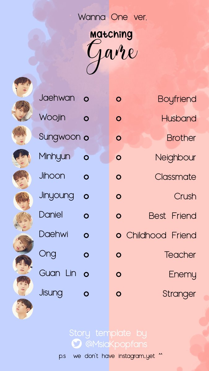 msiakpopfans's tweet photo. More instagram story templates for K-pop fans😚
-K-pop Experience Bingo
-K-pop Journey
-Matching Game (Wannaone Ver)
- Matching Game (Twice ver)
 Have a nice Sunday!🌸 https://t.co/NyFVLHYyx4