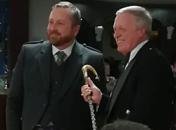 shottsgames's tweet photo. Douglas McLean our Chieftain for 2018, was presented with the Ravenscraig Cromach last night at the annual Highland Ball. https://t.co/3g3zLyWIhE