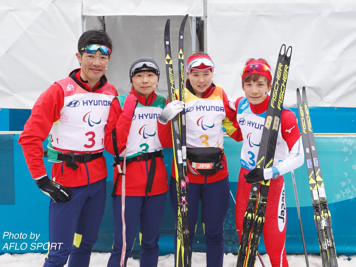 アフロスポーツ 平昌パラリンピック クロスカントリー ミックスリレー 新田佳浩選手 出来島桃子選手 阿部友里香選手 川除大輝選手 撮影 田村翔 ほかの写真はこちら T Co 77ci0eorcj Pyeongchang18 Paralympics Xcskiing パラリンピック