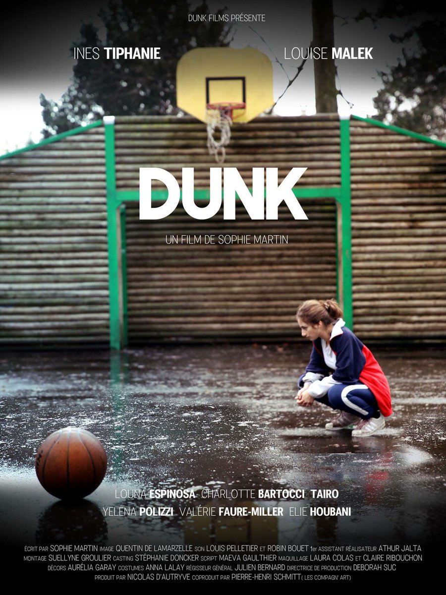 « Un ballon et deux filles, 
entre autre... » 👩🏼🏀👩🏽
Voici l’affiche du court métrage DUNK de <a href="/sophiemartin75/">sophiemartin</a> ! ;-)
Histoire intéressante. C’est un projet qu’on a soutenu dès le début (avec <a href="/Vereete/">Vero Compañ</a>) <a href="/DunkFilms/">DUNK FILMS</a>