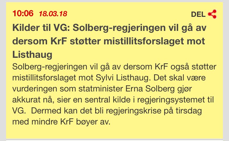 Å være villig til å ofre sin egen regjering for å verne Sylvi Listhaug vitner om såpass dårlig dømmekraft at man ikke bør være statsminister uansett.