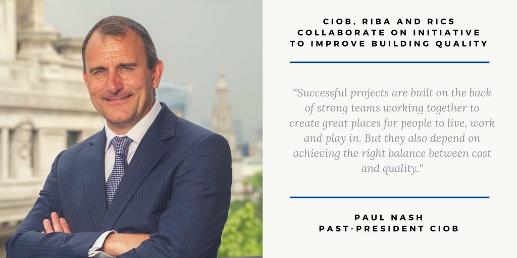 CIOB (@theciob) on Twitter photo We have signed the #building in #quality joint memorandum of understanding along with <a href="/RIBA/">Royal Institute of British Architects</a> and <a href="/RICSnews/">RICS</a> and, as part of this agreement, we have launched an industry-wide consultation running until the end of June to help us hear our #members views > ow.ly/PSTQ30iZnC2 We have signed the #building in #quality joint memorandum of understanding along with <a href="/RIBA/">Royal Institute of British Architects</a> and <a href="/RICSnews/">RICS</a> and, as part of this agreement, we have launched an industry-wide consultation running until the end of June to help us hear our #members views > ow.ly/PSTQ30iZnC2
