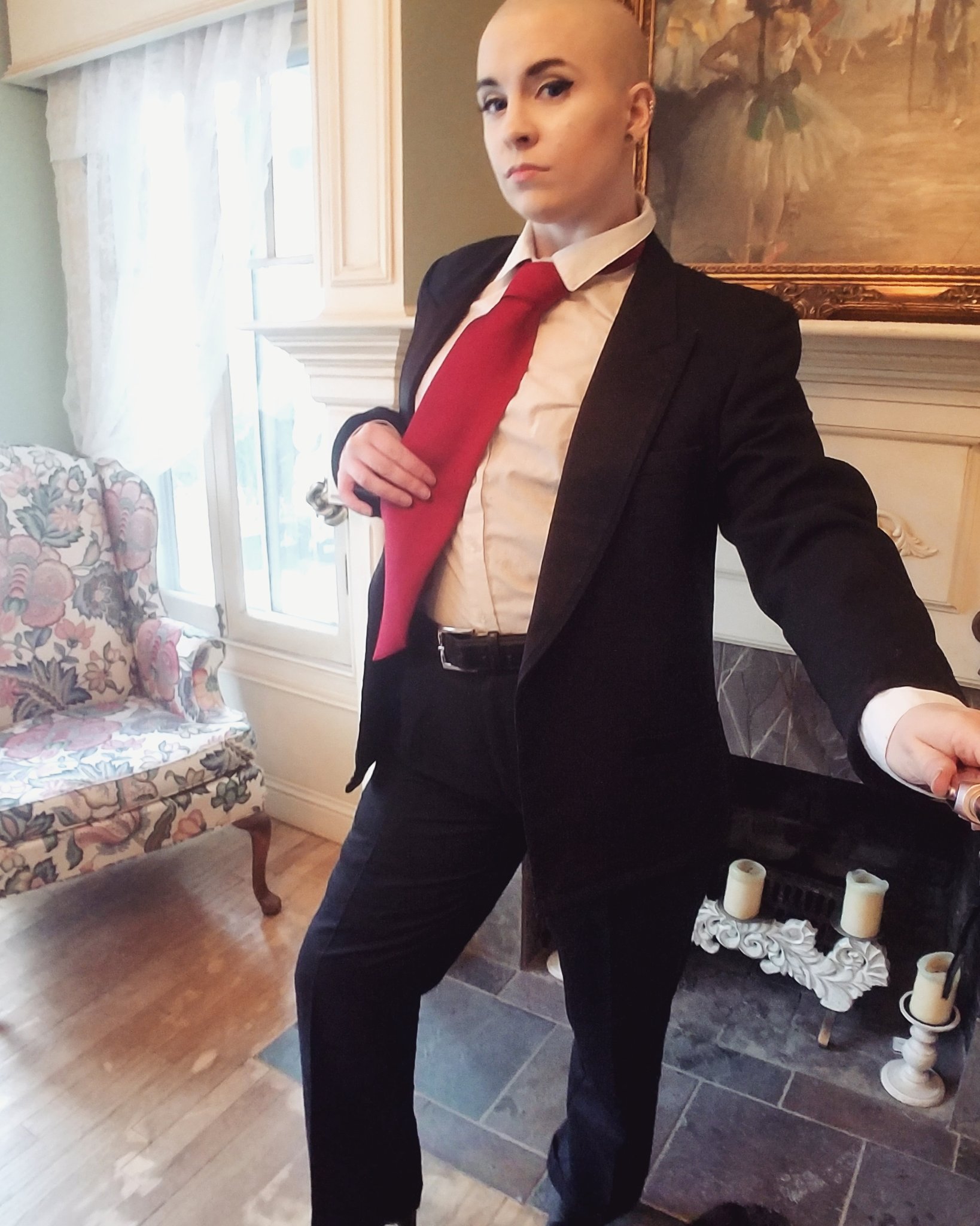 Radical Edward So Happy With How The Hitman Cosplay Turned Out Agent 47 Ftw Cosplay Hitman Agent47 Genderbend Businesssuit