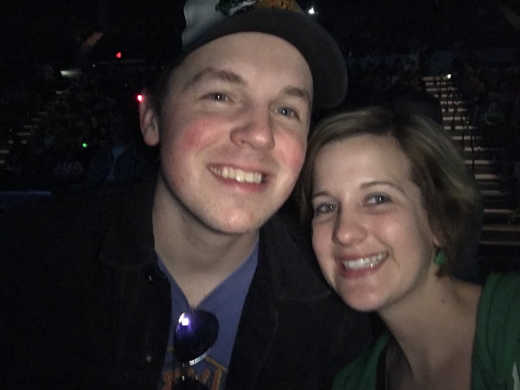 CoachKerb29's tweet photo. Thank you @Travis_Denning for taking a minute to stop jammin to Alan Jackson take a picture with my wife! Great show again tonight! Hope to see you in the area again soon! https://t.co/u6ev1RiY3C