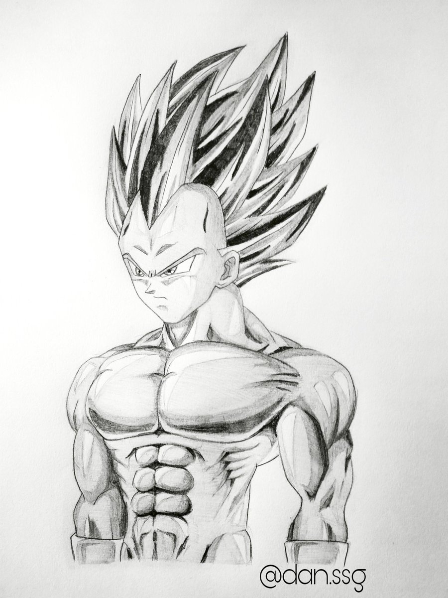 Dan on Twitter: "Here is quick sketch of Vegeta: beyond SSG blue #
