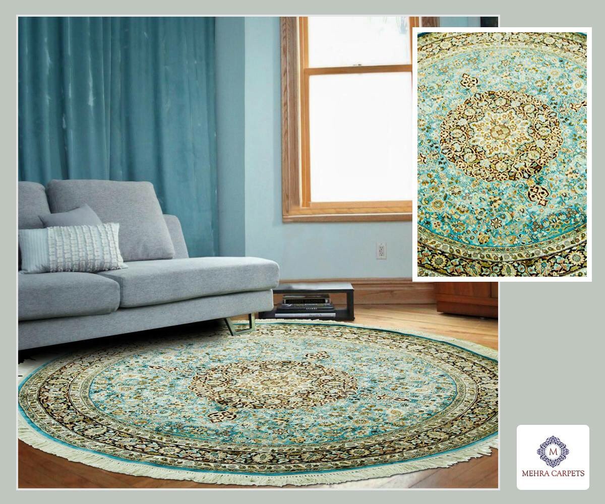 MehraCarpets's tweet photo. This traditional, hand knotted silk rug adds class and sophistication to any room of the house.
#MehraCarpets https://t.co/PTGiw1c9VS