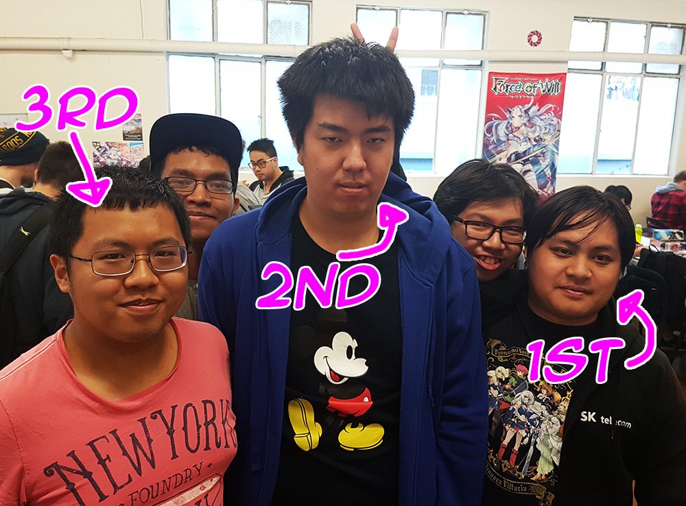 Nekocards's tweet photo. Phew, we got a winner!
Today, we had the Vanguard Casuals :D

Coming in as champion is Lam, using a Nubatama deck.
Second was Wirab, with his formidable Gear Chronicle/Zodiac Time Beast.
And in third place, is Joseph, also with a Nubatama deck :D

See you all next week! https://t.co/fJXdpiRTaF