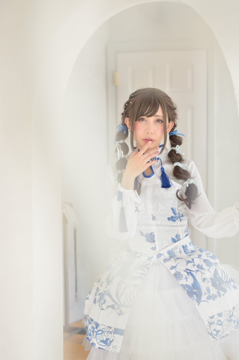 ねんとう Brand撮影会 中華風撮影会 Brandshooting Studio エコロガーデングリーンサイド Model ひのきおさん Hinokio Q 1部 2 青ロリ中華 髪型 服の柄 パニエのバランスがとてもよき 撮影させて頂きありがとうございました