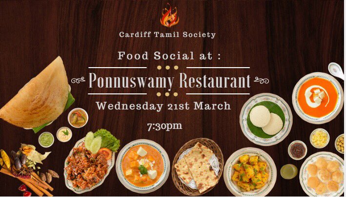 The end of term is here and Tamilsoc is hosting their next food social to celebrate an exciting semester! Please do join us this Wednesday to get a taste of delicious tamil food! #endofterm #foodsocial